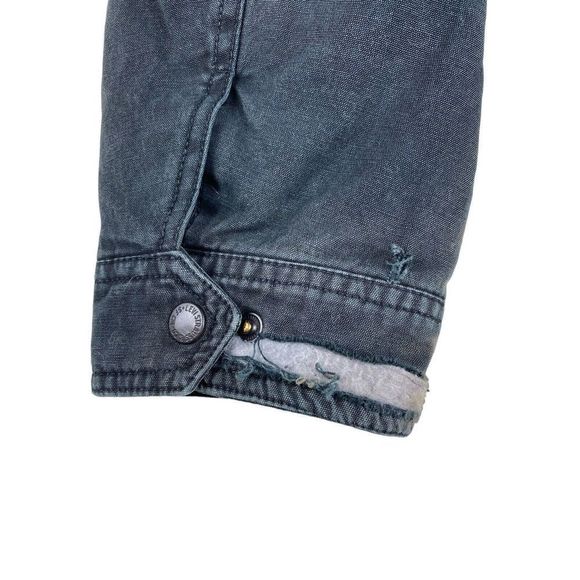 Levis Sherpa Lined Standard Trucker Denim Jean Jacket Size S (Black) - Picture 6 of 6